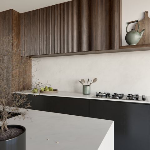 kitchen with dekton kraftizen surfaces