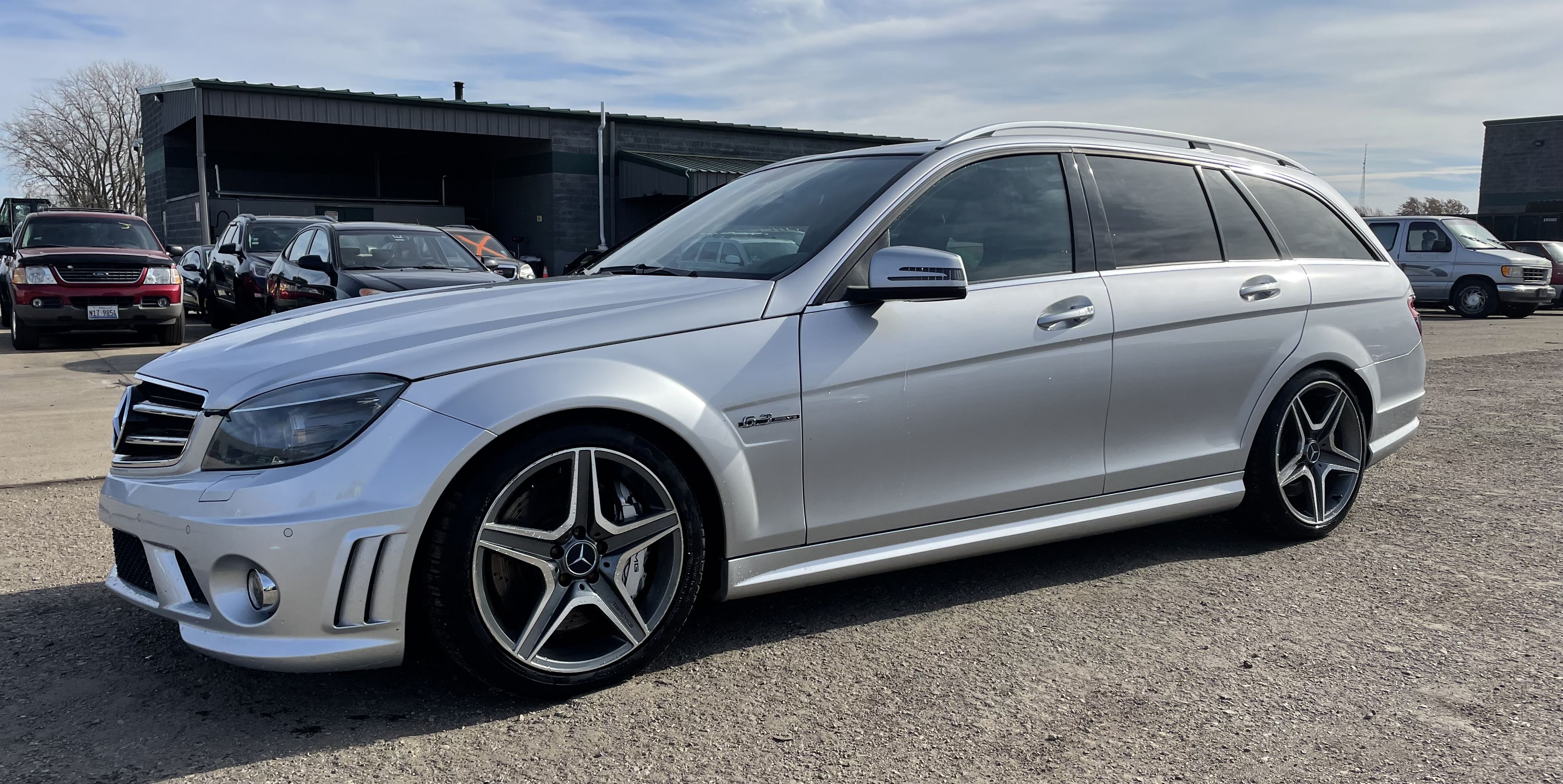 Illegally Imported Mercedes-Benz C63 Wagon Saved From the Crusher by Junkyard
