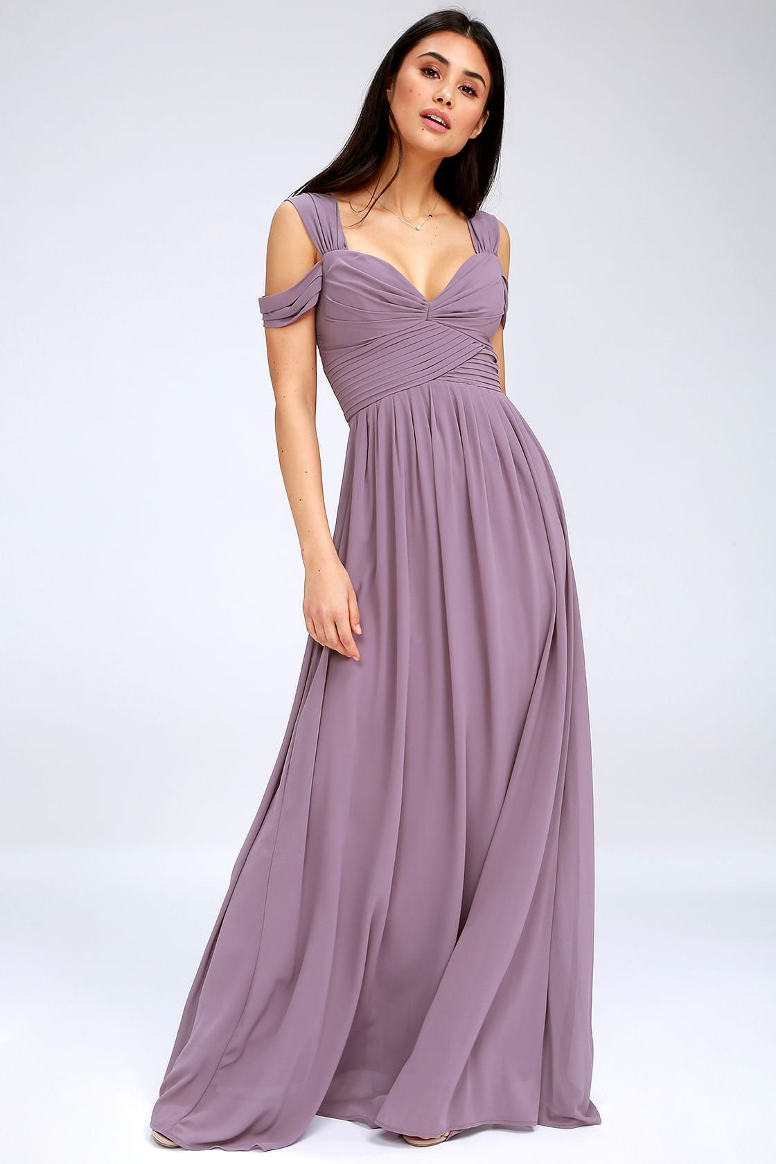 violet purple dress