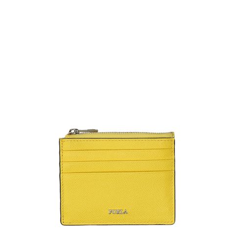 Yellow, Wallet, Bag, Fashion accessory, Coin purse, Leather, Beige, Handbag, 