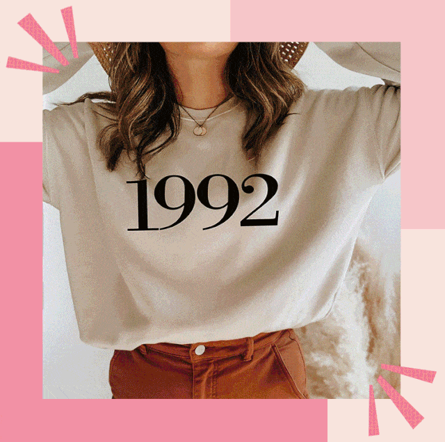 1992 tshirt, wine bag, bloomscape aloe plant, calm bath salts, collagen shots