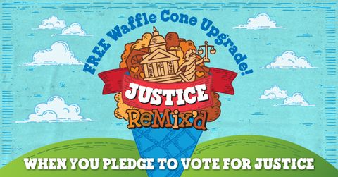 vote for justice graphic