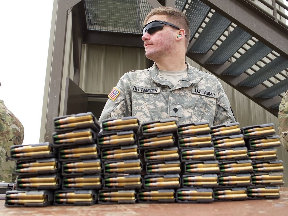 A nova bala de 6,8 milímetros equipará uma nova geração de carabinas do exército e metralhadoras.