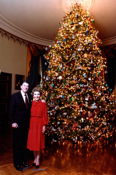 white house christmas trees