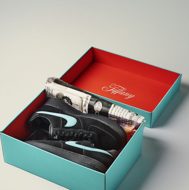 especificación En necesidad de microscópico Tiffany & Co. abre su caja vira de zapatillas Nike Air Force 1