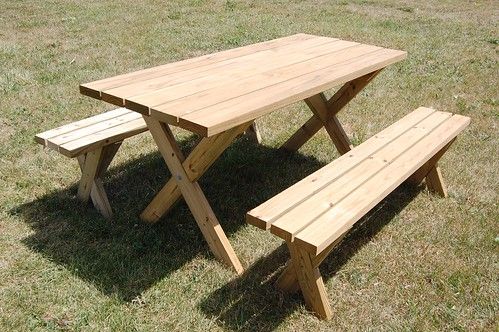 picnic style bench