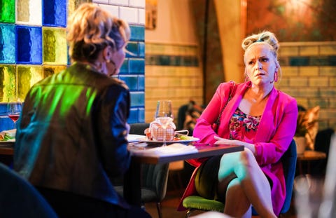 eastenders janine butcher charlie brooks linda carter kellie bright eastenders,17 05 2022,6487,janine butcher charlie brookslinda carter kellie bright,embargoed till tuesday 10th may 2022, bbc, jack barneskieron mccarron
