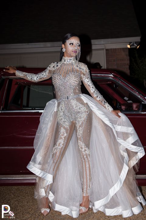 Faith Thigpen's Sparkly, Kardashian-Inspired Prom Jumpsuit - Creative