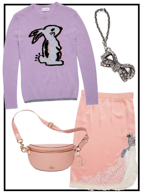 Pink, Clothing, Fashion accessory, Illustration, Bag, Fashion illustration, Sleeve, 