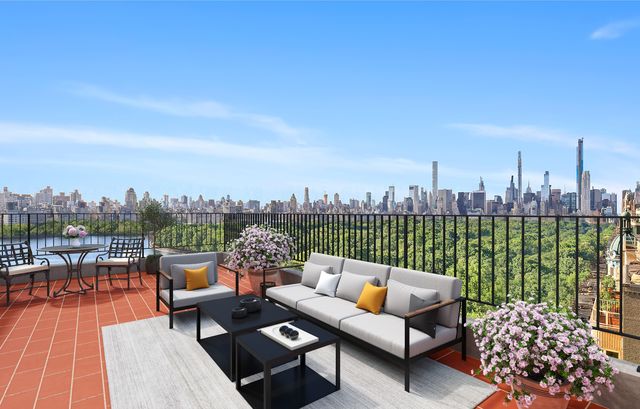 la terrazza di una casa di lusso in vendita a new york