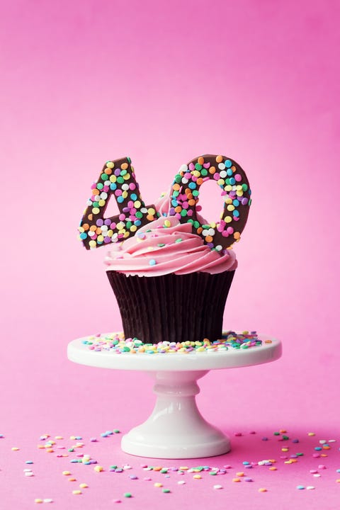 40th birthday cupcake