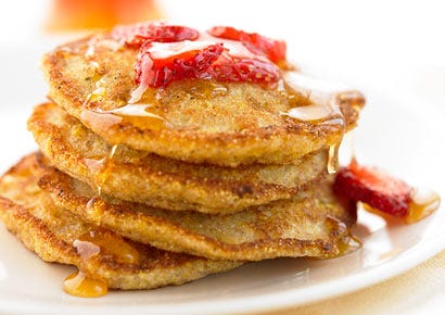 Oatmeal Buttermilk and Berry Pancakes