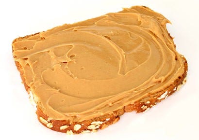 image Peanut butter with whole wheat bread