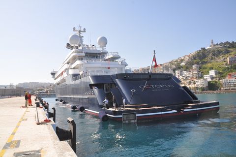 Microsoft co-founder Allen's luxury yacht 'Octopus' at Ege Ports