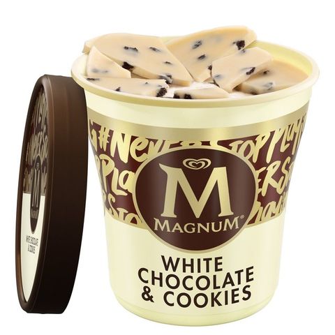 Magnum white chocolate and cookies