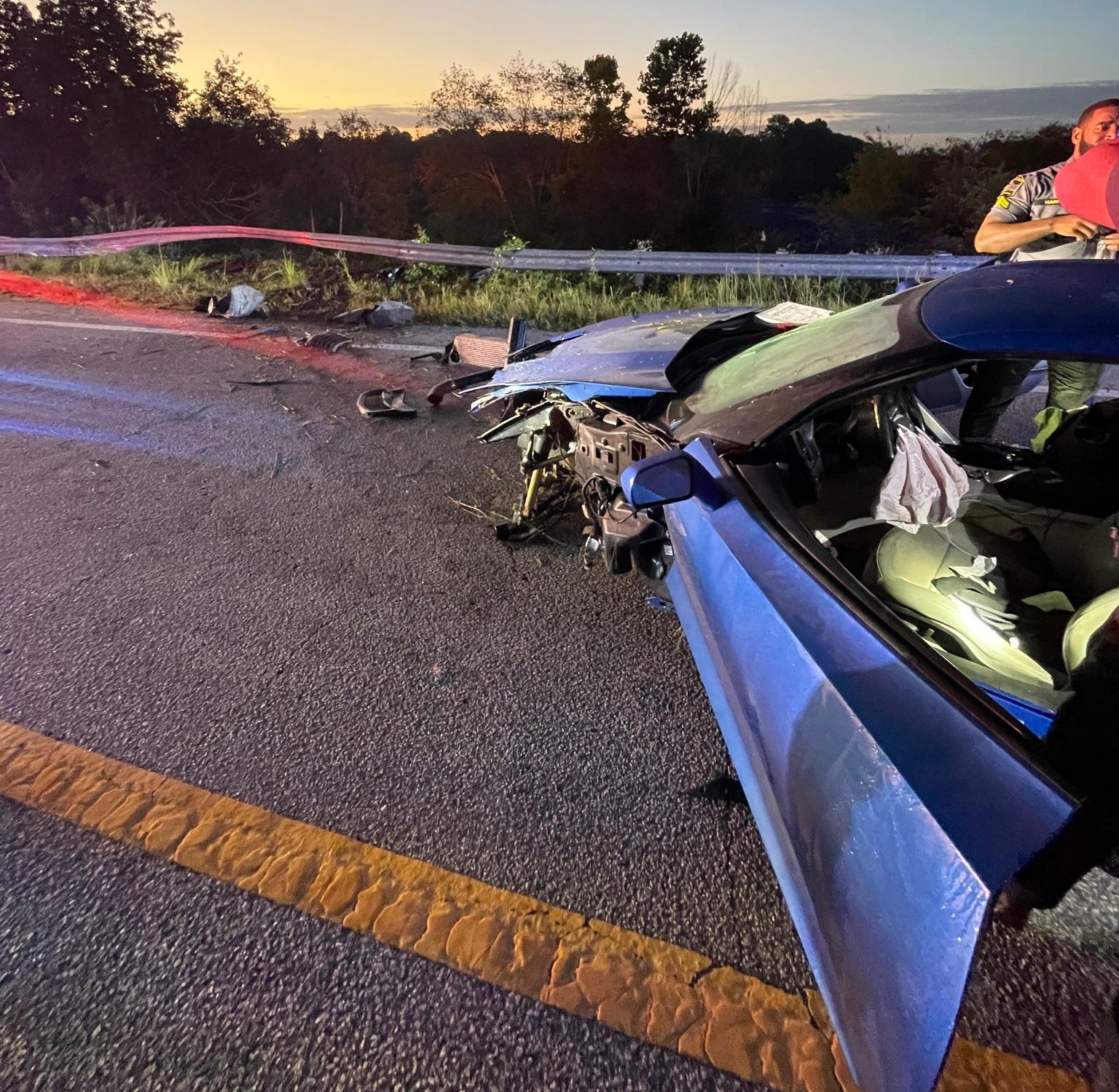 Police Say Man Wrecks Stolen Corvette in High-Speed Chase, Hides in Swamp