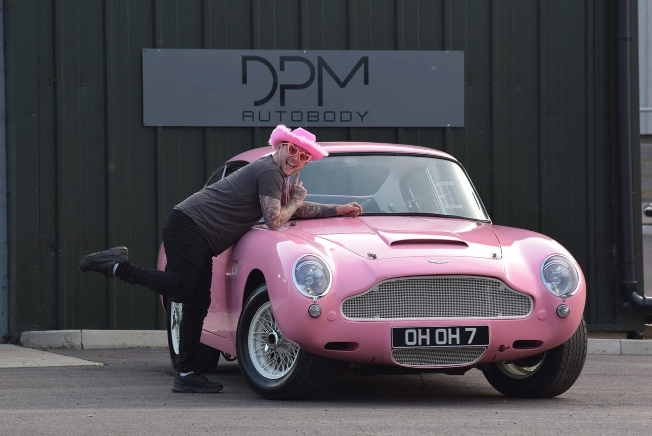 How Do You Make a Classic Aston Martin Stand Out More? Paint It Barbie Pink