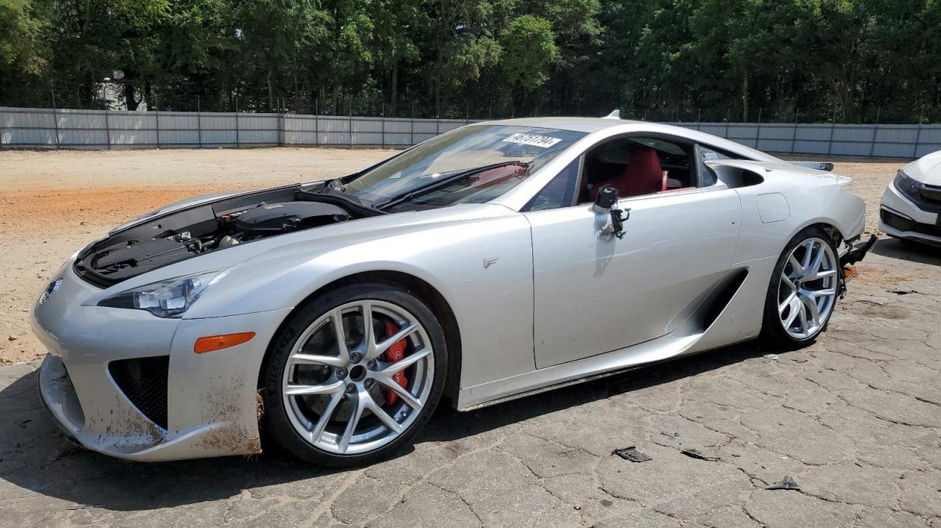 Somebody Save This Poor Wrecked Lexus LFA From Sitting in a Copart Salvage Yard