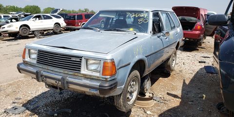 1980 mazda glc station wagon in colorado junkyard