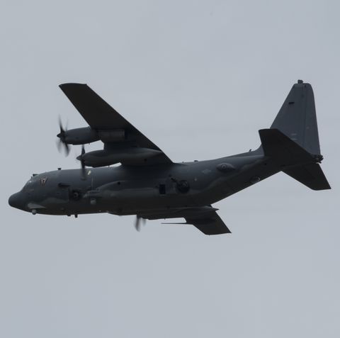 an ac 130j ghostrider, assigned to the 73rd special operations squadron, performs a flyover during the master sgt john chapman medal of honor celebration aerial demonstration at hurlburt field, florida, oct 26, 2018 hurlburt field hosted a three day celebration to commemorate the legacy of chapman, a combat controller who was posthumously awarded the medal of honor and promoted to master sergeant for his actions during the battle of takur ghar, also known as roberts ridge, in march 2002 us air force photo by airman 1st class joel miller