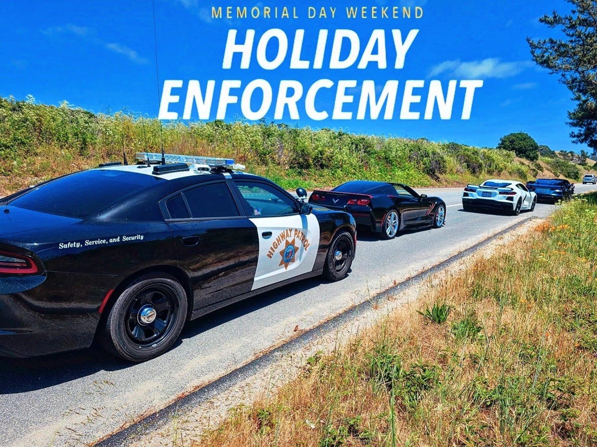 California Highway Patrol Officer Hits 5 Corvettes with Speeding Tickets in a Single Traffic Stop