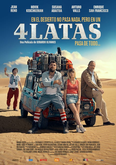 4 Latas Cartel En Primicia De La Buddy Movie De Jean Reno