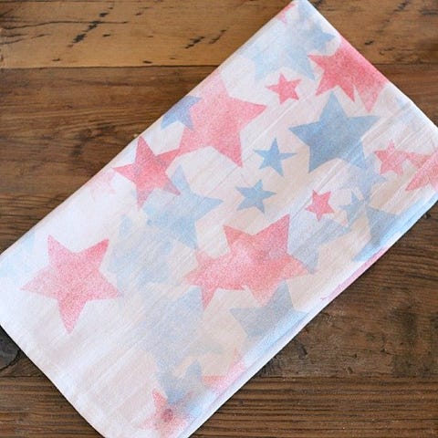 4th of july crafts tea towels