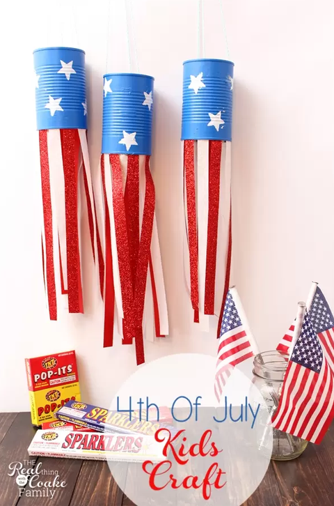 4th of july crafts tin can windsock