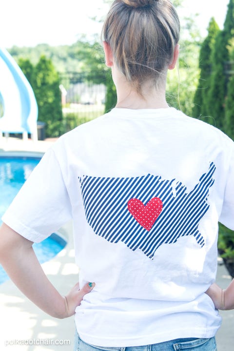 diy patriotic shirt 4th of july crafts