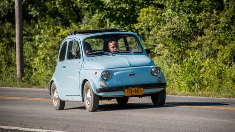 fiat 500 light blue