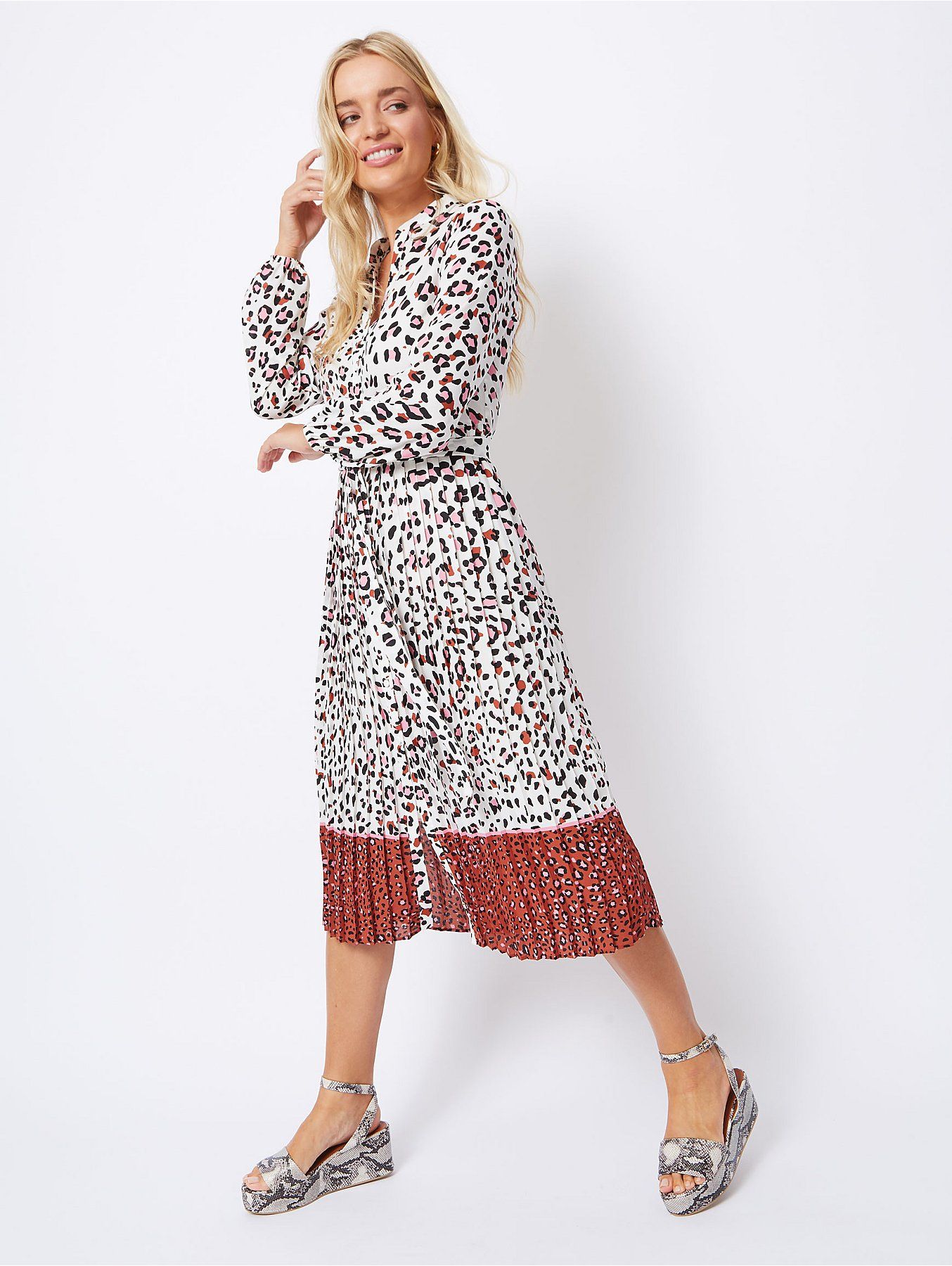 george leopard dress