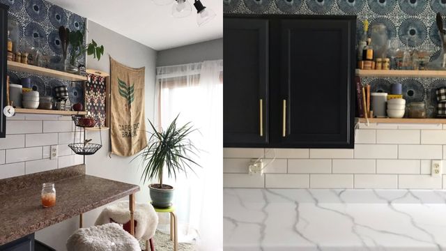 This Marble Countertop Diy Involves A, Diy Marble Countertop Paint Kitchen
