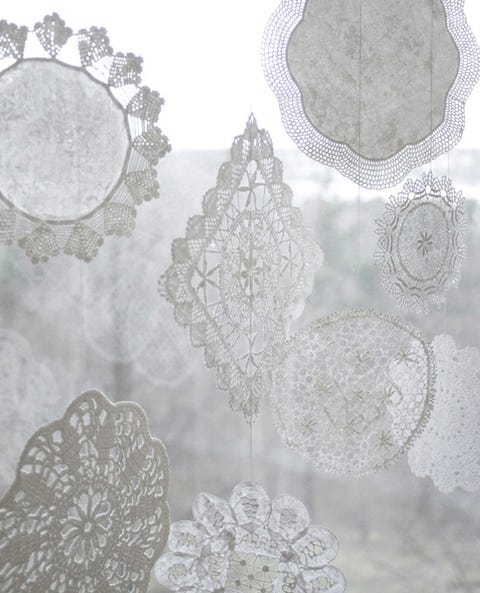 doily snowflakes