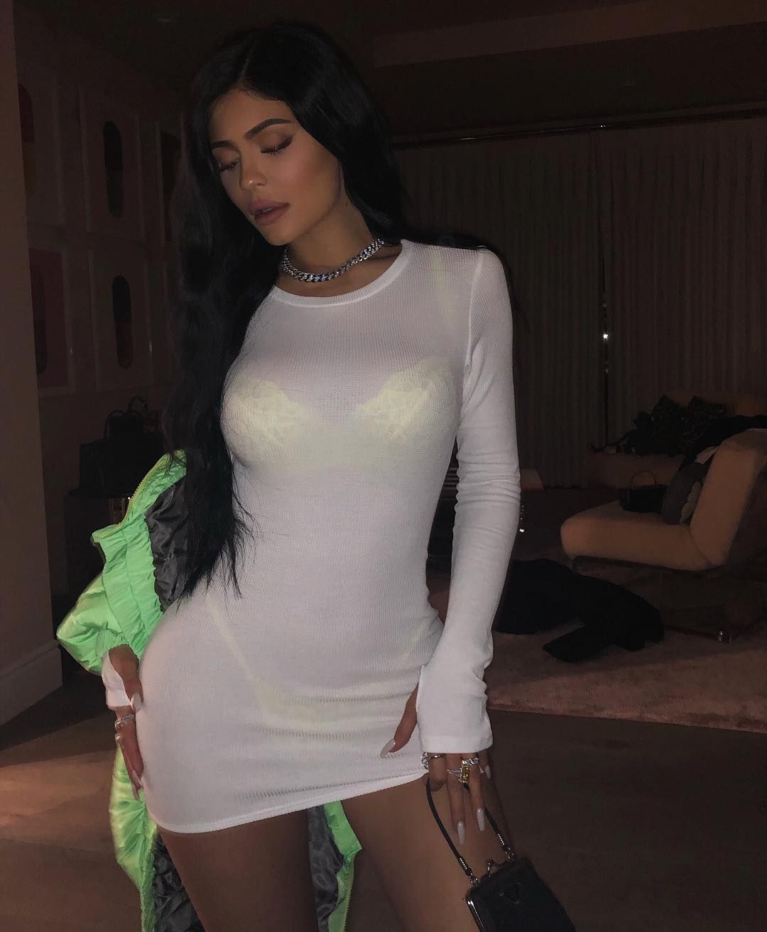 kylie jenner mesh top