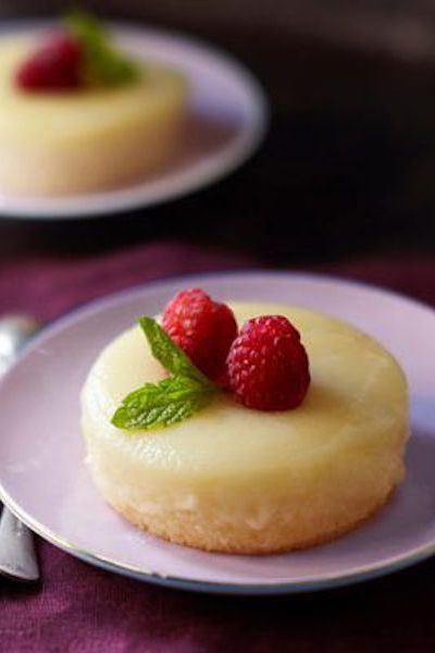 Meyer Lemon Pudding Cakes - Easter Cakes