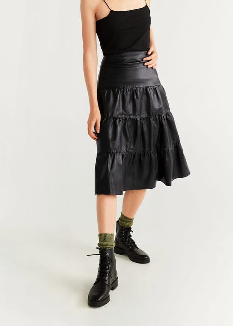 Black Leather Skirt