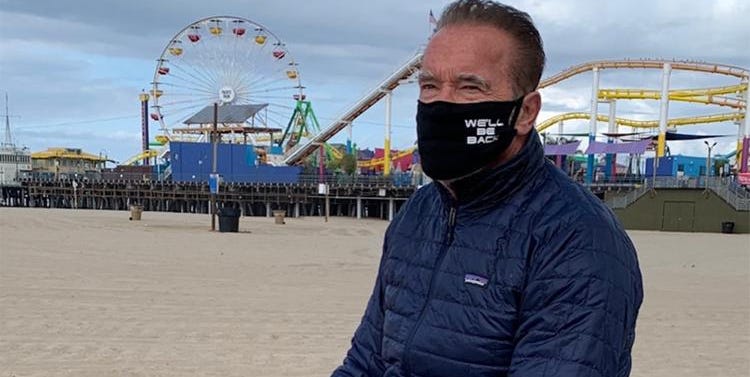 Arnold Schwarzenegger Says People Politicizing COVID-19 Masks Are 'Morons'