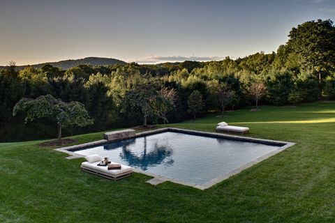 swimming pool, natural landscape, property, grass, estate, house, backyard, real estate, design, reflecting pool,