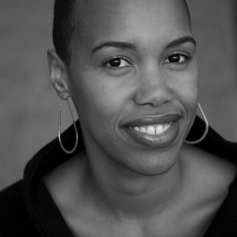 black and white headshot