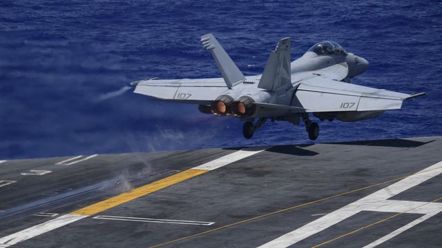 philippine sea june 17, 2020 – an fa 18f super hornet, assigned to the “black knights” of strike fighter squadron vfa 154, launches from the flight deck of the aircraft carrier uss theodore roosevelt cvn 71 june 17, 2020 the theodore roosevelt carrier strike group is on a scheduled deployment to the indo pacific us navy photo by mass communication specialist 3rd class zachary wheeler