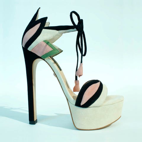 Footwear, High heels, Sandal, Basic pump, Shoe, Beige, 