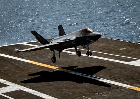 200915 n hs181 1171 pacific ocean sept 15, 2020 an f 35c lightning ii from the “argonauts” of strike fighter squadron vfa 147 lands on the flight deck of nimitz class nuclear aircraft carrier uss carl vinson cvn 70 vinson is currently underway with carrier air wing two, fully integrating and operating together for the first time since the addition of the f 35c lightning ii vinson is completing flight deck certification and carrier air traffic control center certification us navy photo by mass communication specialist 3rd class haydn n smithreleased