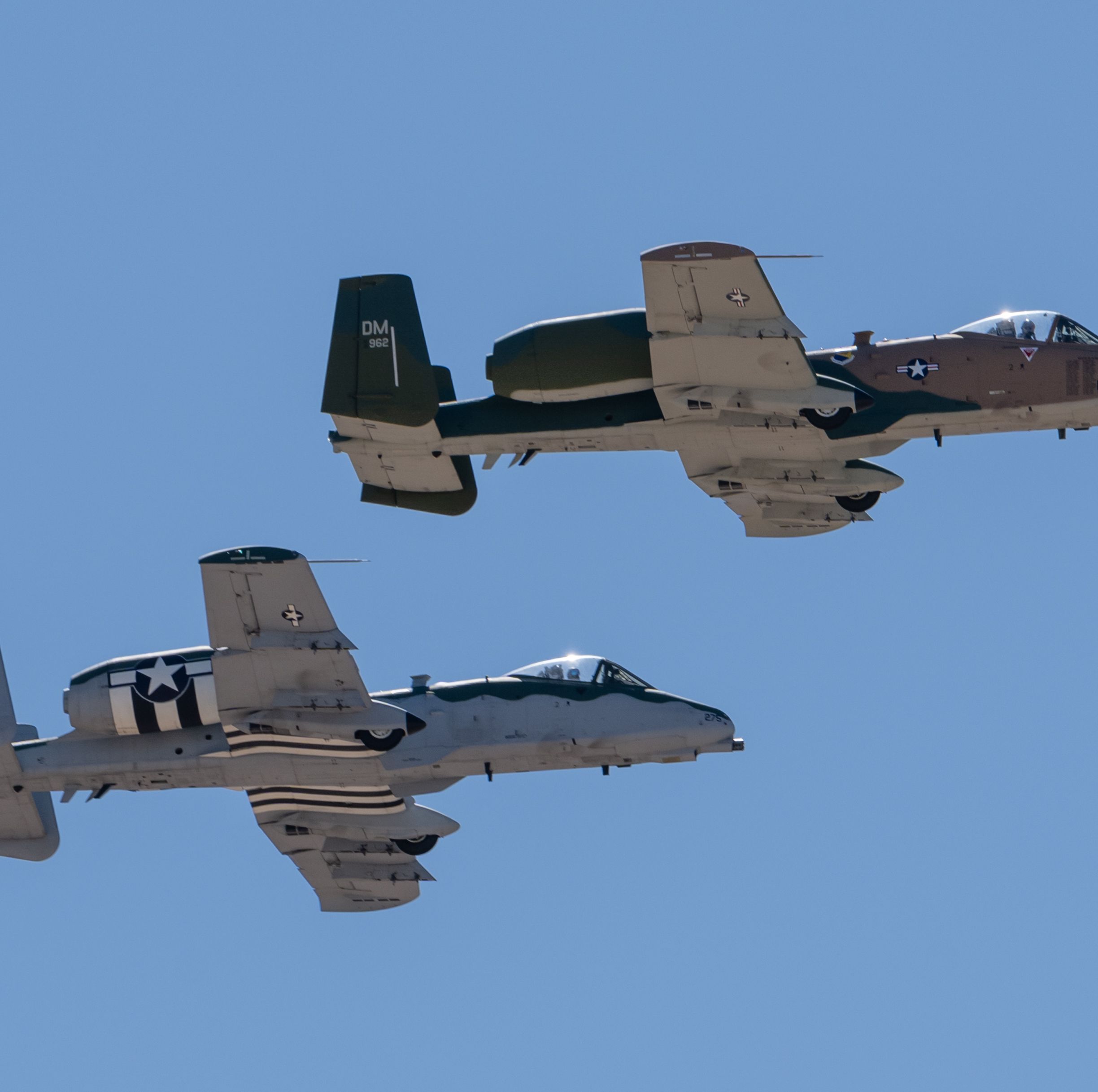 Watch A-10 Warthogs Fly While Rocking Retro Paint Jobs