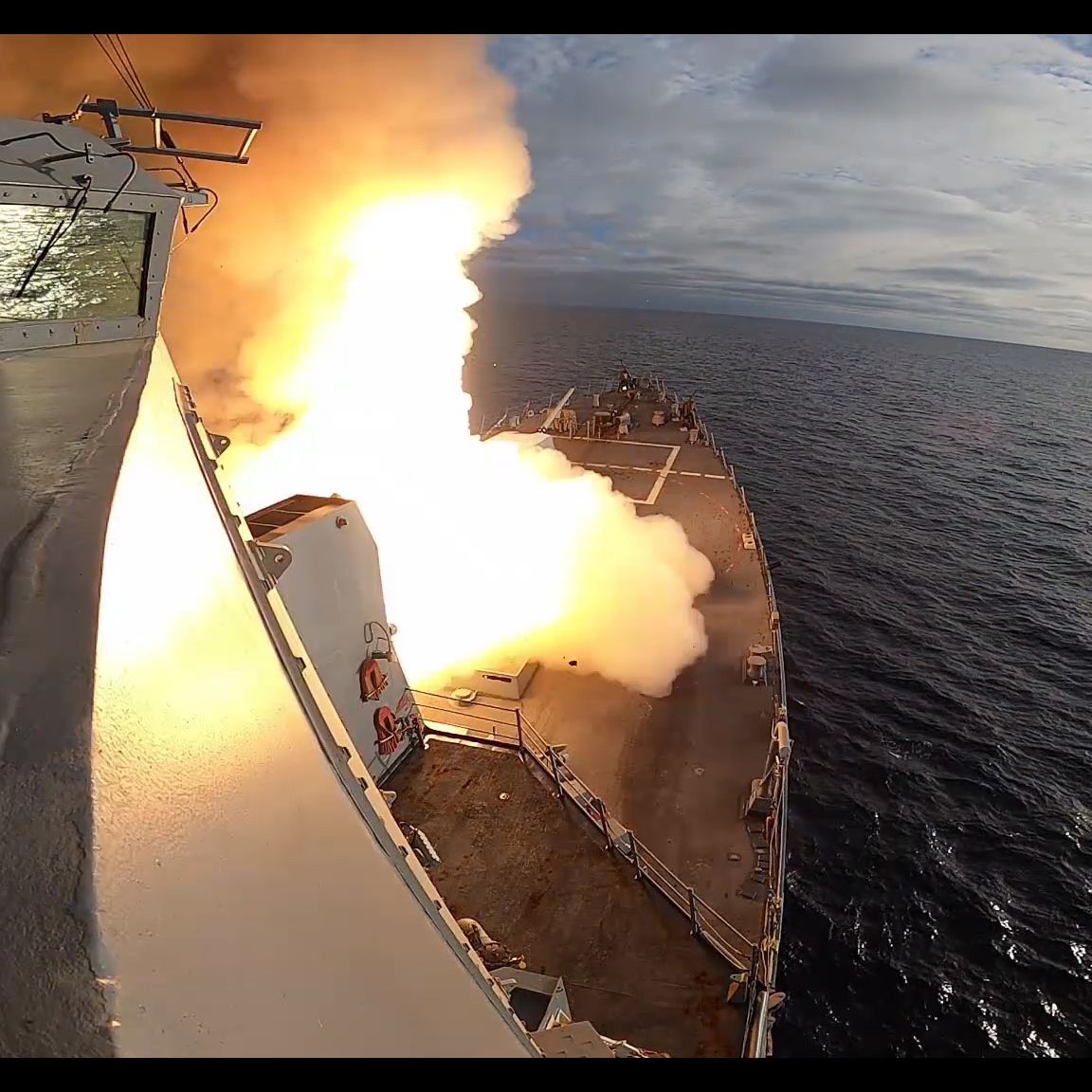 A Navy Destroyer Teamed Up With Drones to Hit a Ship 250 Miles Away