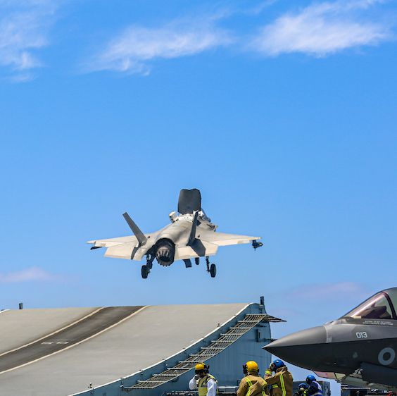 For the First Time Since WWII, U.S. Fighters Flew Strikes From a British Carrier