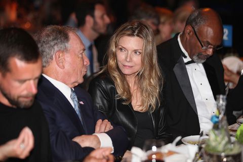 Michael Bloomberg and Michelle Pfeiffer. 