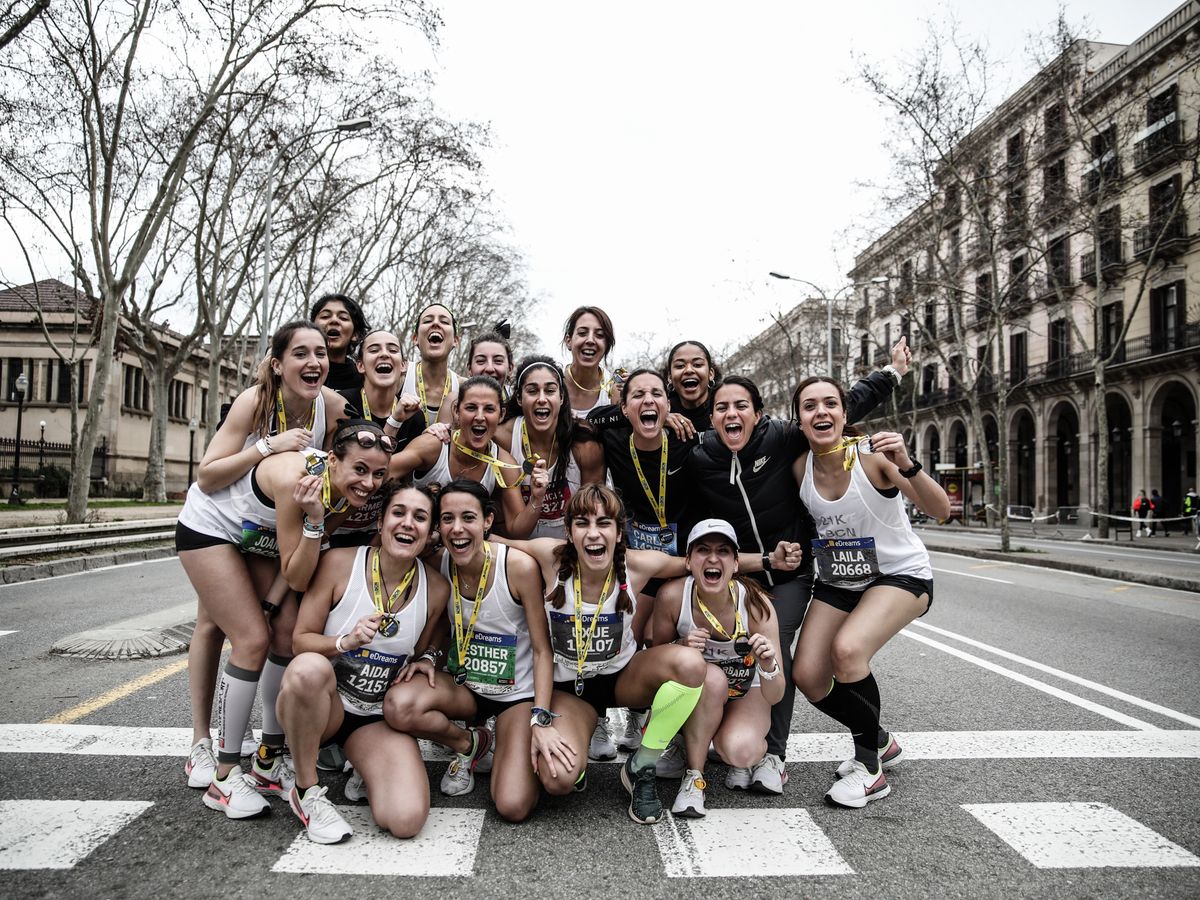 unieron 21 km 21 chicas Barcelona - Mírame la espalda