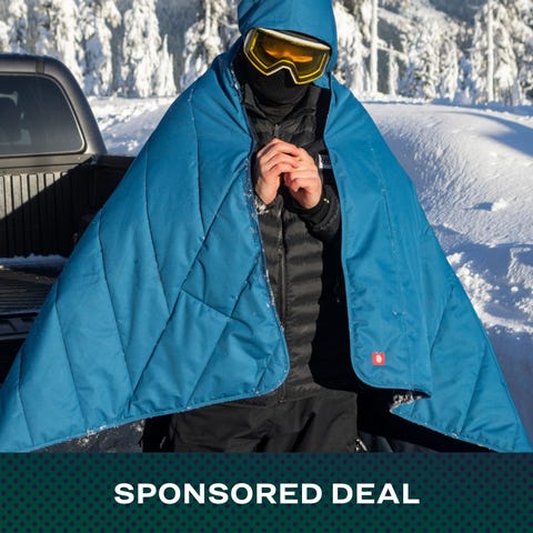 sponsored deal person using 686 blanket in snow