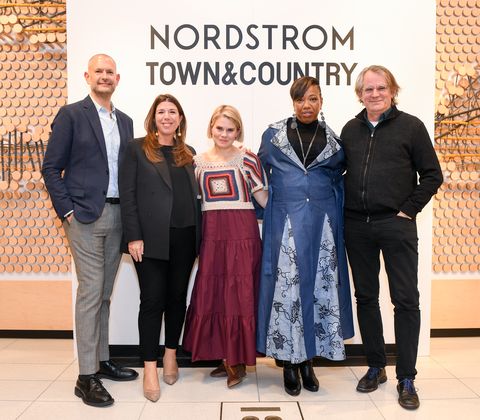 nordstrom nyc vip chris wanlass, town  country editor in chief stellene volandes, actors celia keenanbolger and portia, and director bartlett sher