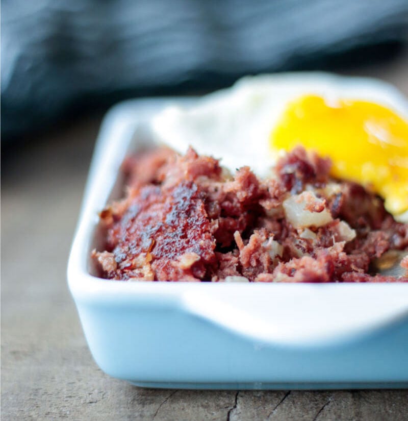 Corned Beef and Radish Hash